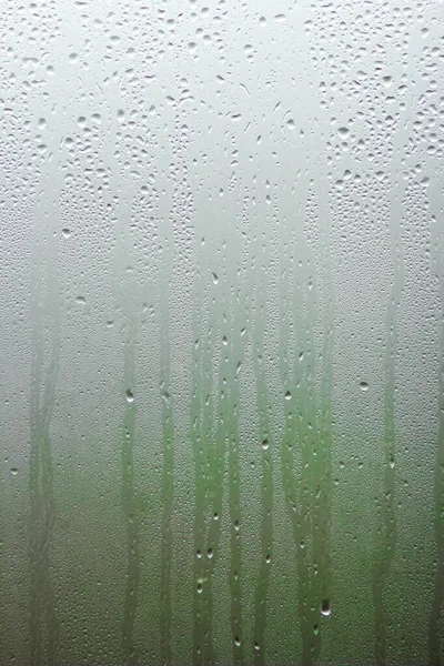 Bela Janela Vidro Com Fundo Gotas — Fotografia de Stock