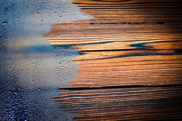Textura Madeira Marrom Fundo Textura Madeira Abstrato Através Janela Com — Fotografia de Stock