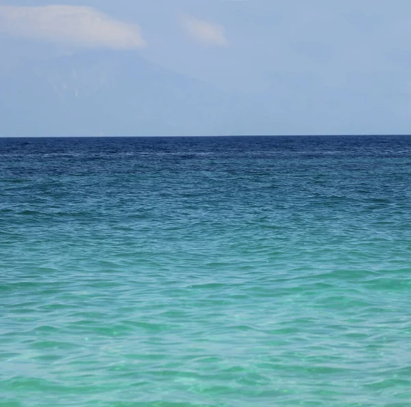 Belle Côte Mer Avec Sable Été — Photo