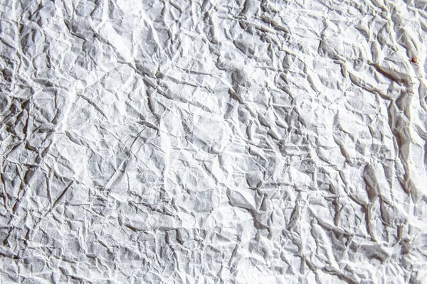 Verfrommeld Wit Papier Achtergrond Textuur — Stockfoto
