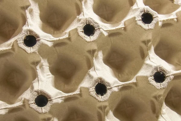 Geri Dönüşümlü Muhtelif Kağıt Arkaplanından Yumurta Tepsisi — Stok fotoğraf