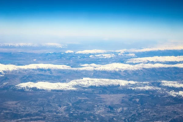 Beautiful Earth Sea Window Airplane Background — Stock Photo, Image