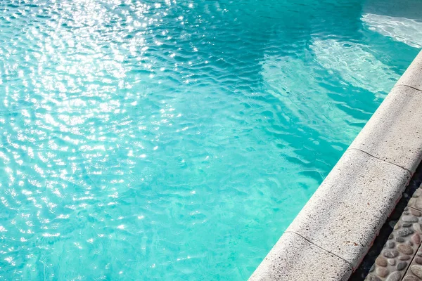 Piscina Com Degraus Perto Mar Viaje Férias Parque Fundo Férias — Fotografia de Stock