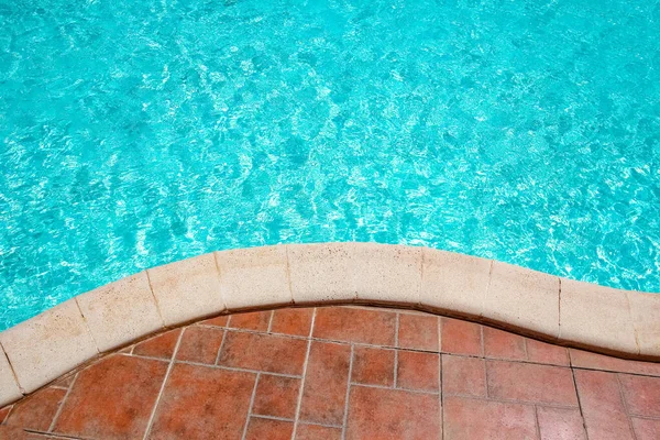 Paso Piscina Por Fondo Naturaleza Marina Para Bañar Agua Turquesa — Foto de Stock