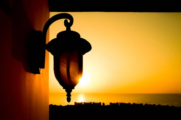 Stylishly Beautiful Lamp Lamp Shadow Background — Stock Photo, Image