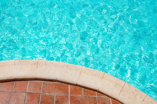 Entre Piscina Junto Fundo Natureza Mar Para Águas Balneares Turquesa — Fotografia de Stock