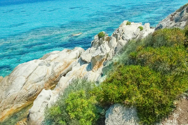 Hermoso Mar Grecia Sobre Fondo Naturaleza — Foto de Stock