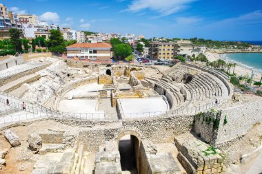 Antik Roma amfi tiyatro Ta içinde tarihi sitesine görüntülemek