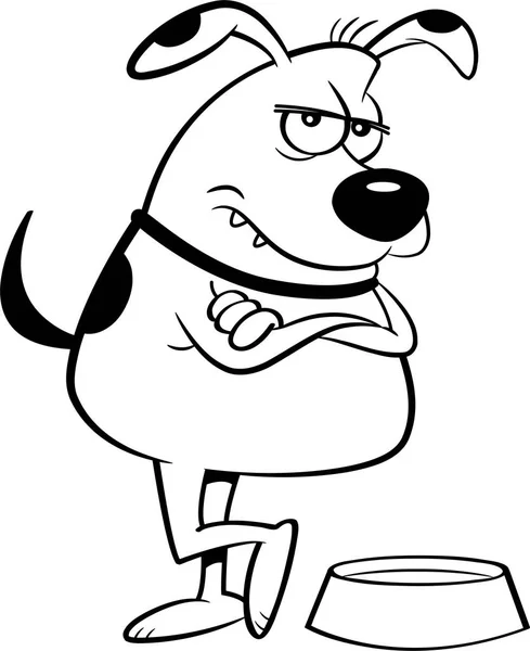 Cartoon cane pazzo . — Vettoriale Stock