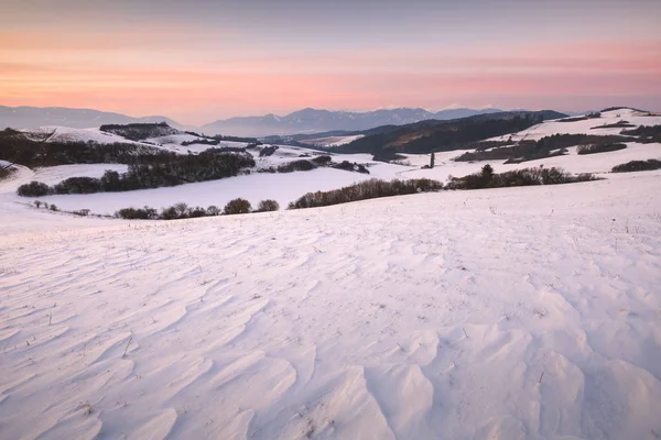 Turca Widok Pasma Górskiego Mała Fatra Zimie — Zdjęcie stockowe