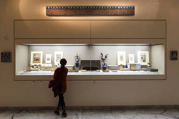 Atenas Grecia Diciembre 2017 Exposición Del Museo Arte Islámico Atenas — Foto de Stock
