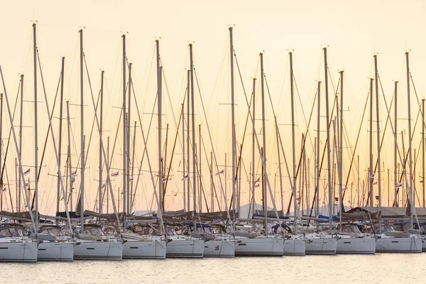 Athens Greece April 2018 Sail Boats Alimos Marina Athens Greece — Stock Photo, Image