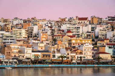 Sitia, Girit - 23 Ocak 2020: Sitia kasabası, Girit.