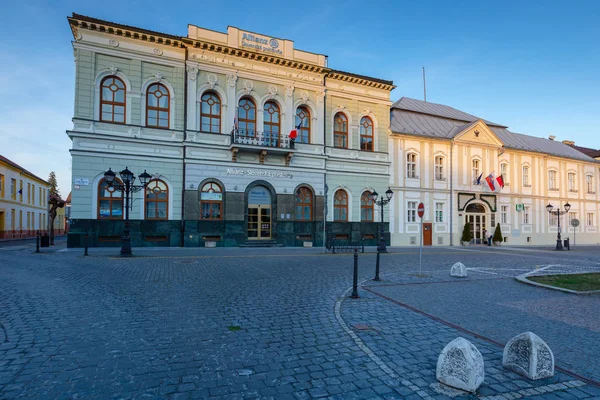 Rimavska Sobota Slovakia March 2019 Historical Town Houses Main Square — Stock Photo, Image