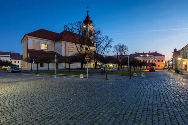 Rimavska Sobota Slovakien Mars 2019 Klassisk Romersk Katolska Kyrkan Staden — Stockfoto