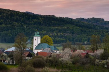 Slovakya 'nın Turiec bölgesindeki Klastor pod znievom köyü