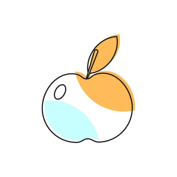 Ícone de maçã — Vetor de Stock