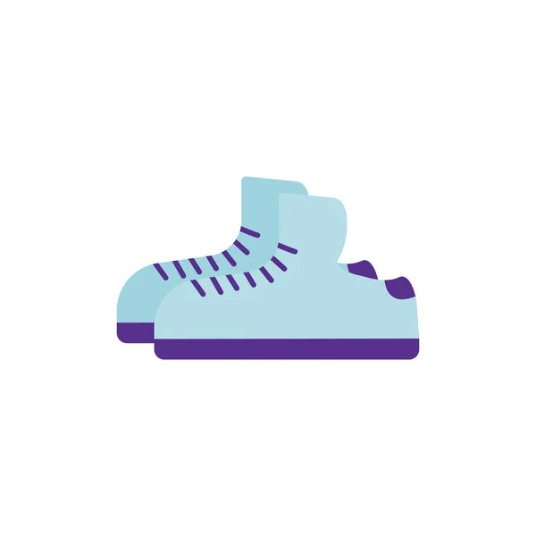 Vector Illustration. Flat sneakers icon — Stock Vector