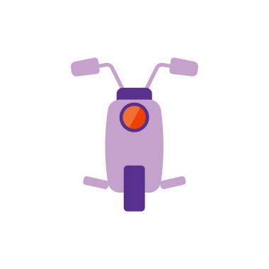 Vektör çizim. Düz scooter simgesi