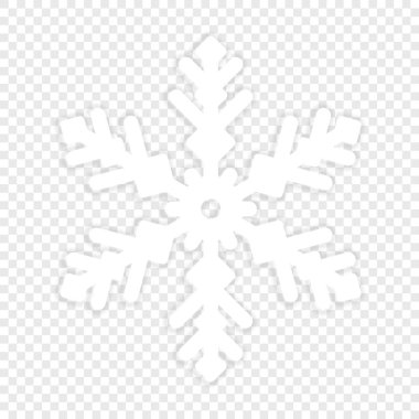 İzole kar taneleri. Element