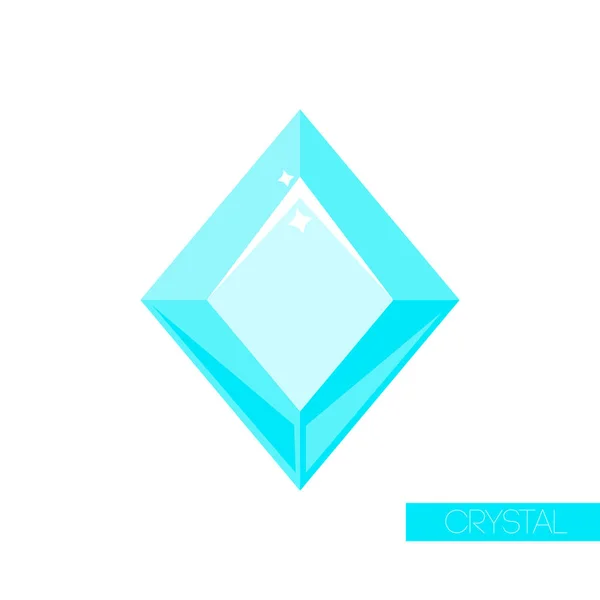 Isolated mineral gem ice icon — ストックベクタ