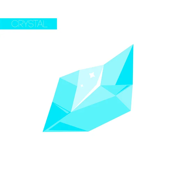 Isolated crystal, gem ice icon — ストックベクタ