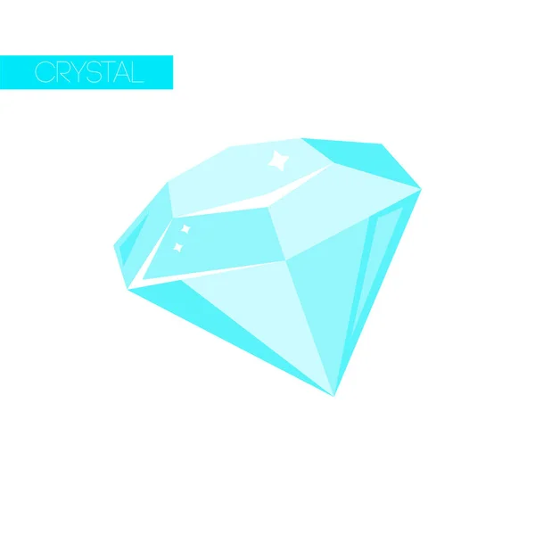 Isolated mineral gem ice icon — ストックベクタ