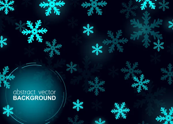 Hallo Winter Schneeflocke Hintergrund — Stockvektor