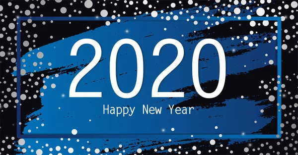 Vorlage für das neue Jahr 2020 — Stockvektor