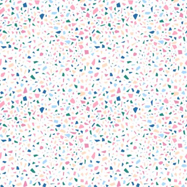 Pembe terrazzo pürüzsüz desen
