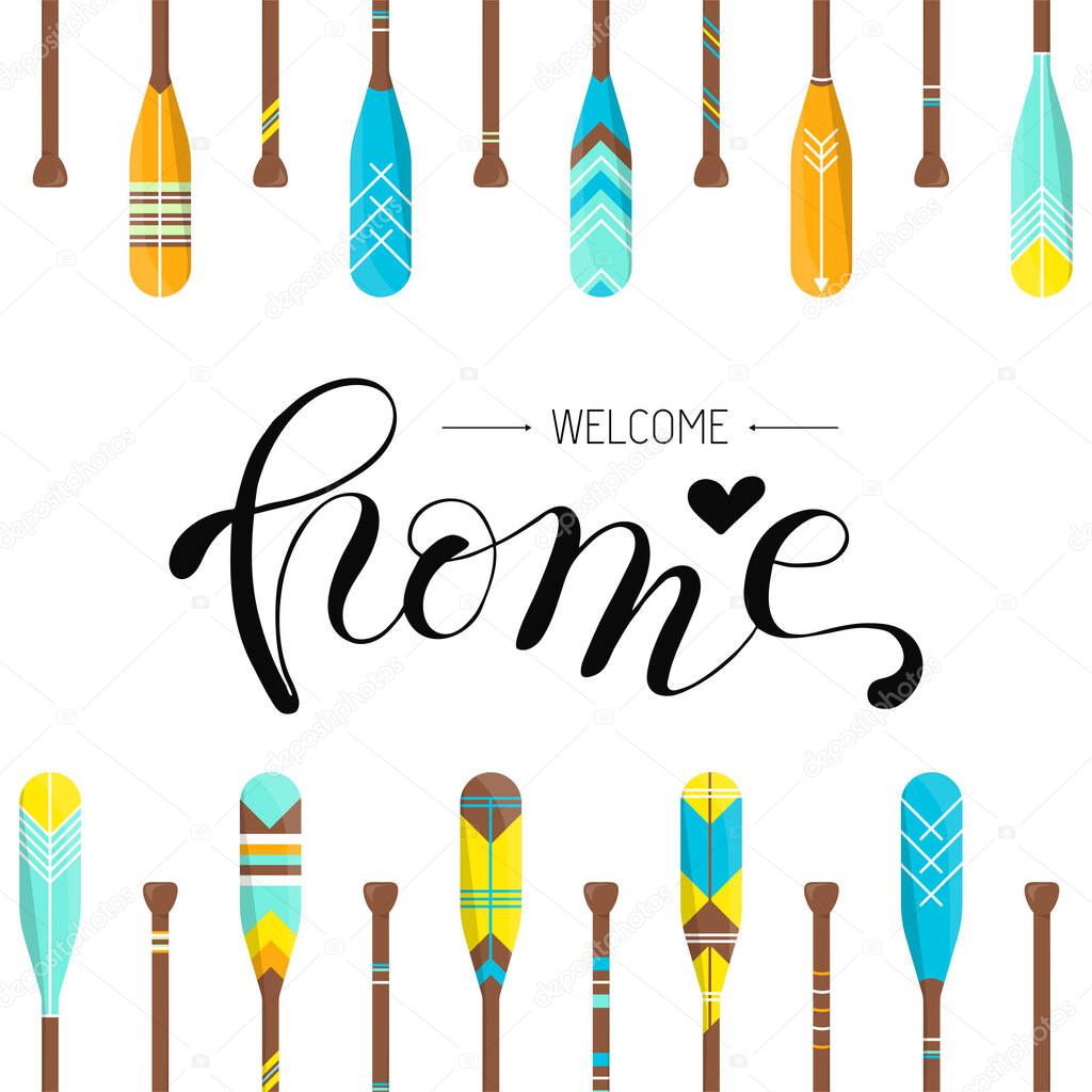 Welcome Home quote poster template 