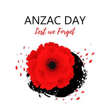 A red poppy flower. Remembrance day