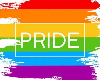 Vektör biçiminde el çizimi LGBT gurur bayrağı