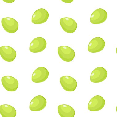 Çizgi film tarzında yeşil hindistan cevizi meyvesi