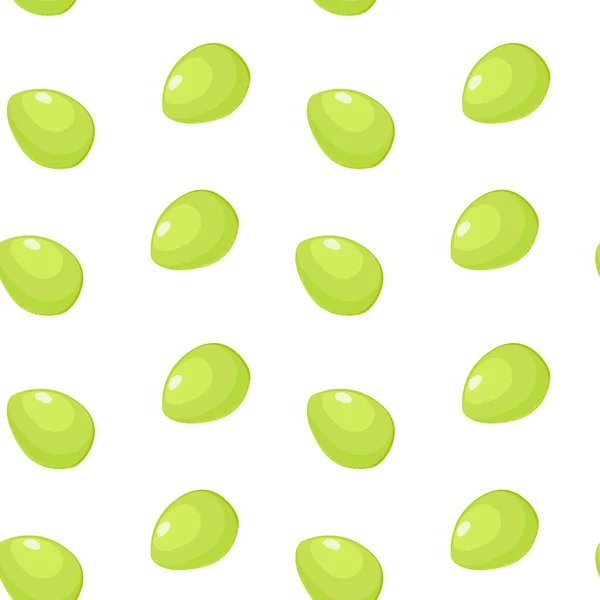 Zielone owoce kokosowe w stylu kreskówki — Wektor stockowy