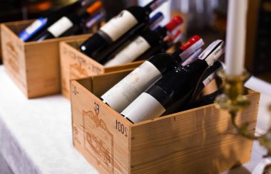 Şarap odağı şarapçılık resmini