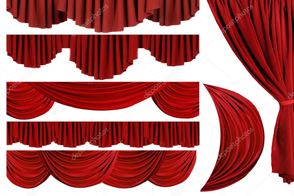 Red show curtains picture