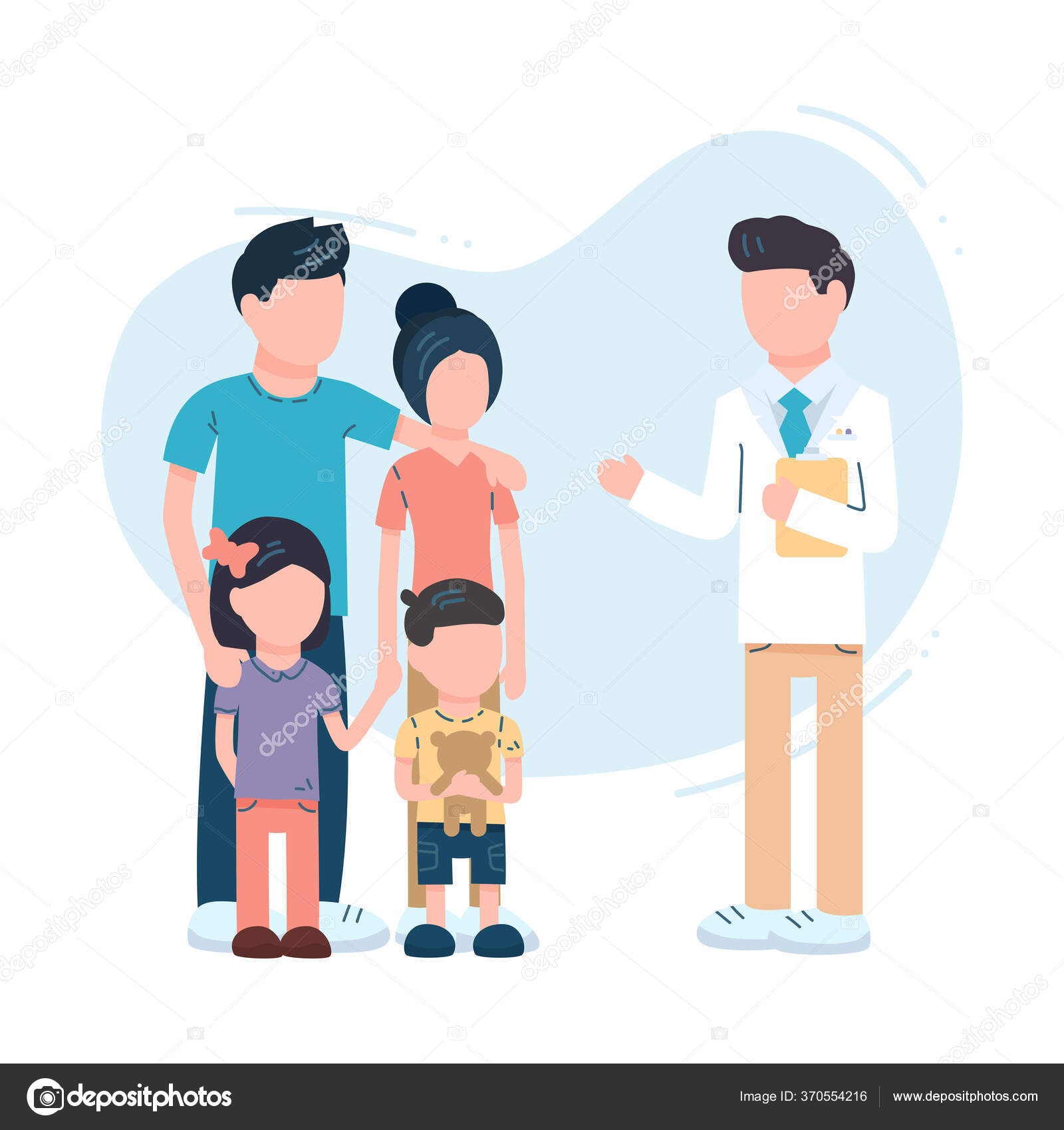 Family Doctor Illustration Healthcare Medical Service Web Site Design  Parents Stock Vector Image by ©ArtemTwin #370554216