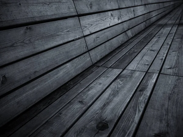 Siyah Beyaz ahşap Bank