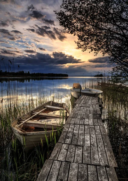 Bateaux à Jetty — Photo