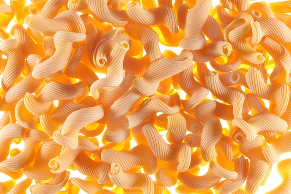 Rohe Trockene Pasta Auf Einem Holztisch Mit Platz Für Ihren — Stockfoto