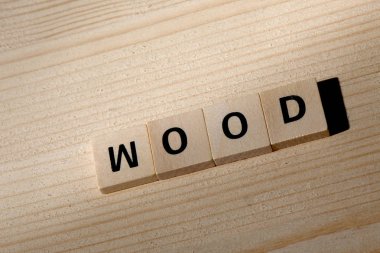 wodden bloklar ve kopya alanı ile dünya ahşap meda