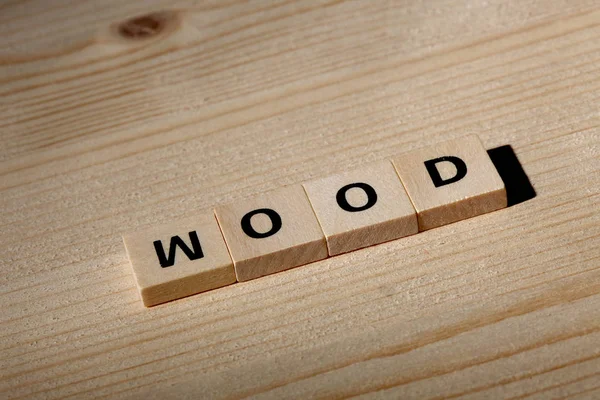 World Wood Meda Wodden Blocks Copy Space — стоковое фото