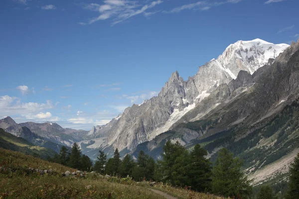 Zobrazit Panorama Italských Alpách — Stock fotografie