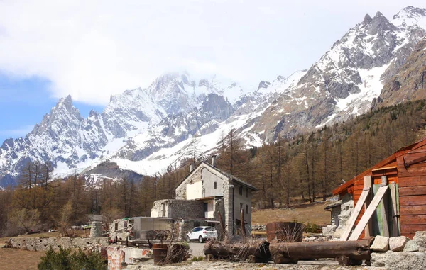 Vista Sobre Panorama Los Alpes Italianos — Foto de Stock