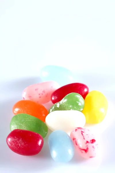 Group Colored Candies Isolated White Background — Stock Photo, Image