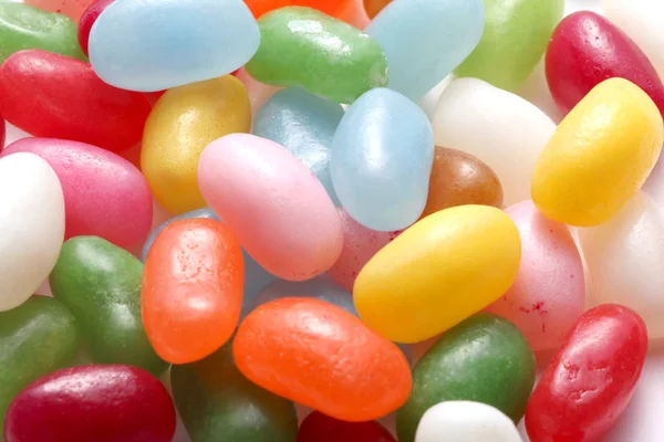 Gros Plan Sur Des Bonbons Colorés Assortis — Photo
