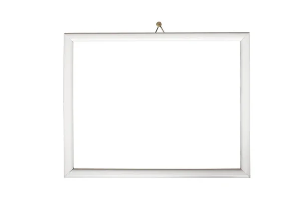 Leere Rahmenscharnier Einer Weißen Wand Mit Clipping Pfad Enthalten Und — Stockfoto