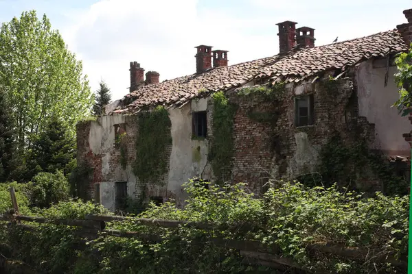 Ruinas Una Antigua Granja Campo — Foto de Stock