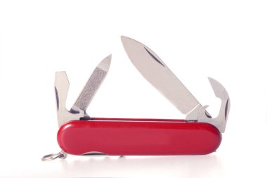 çok araç katlama bıçağı beyaz arkaplanda izole edilmiş metin alanınız için kopyalama alanı ile